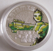Tuvalu 1 Dollar 2018 Ready Player One Art3mis 1 Oz Silver