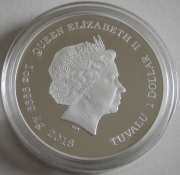 Tuvalu 1 Dollar 2018 Ready Player One Art3mis 1 Oz Silver