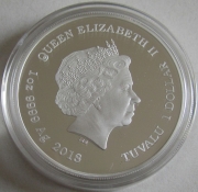 Tuvalu 1 Dollar 2018 Ready Player One Parzival 1 Oz Silver