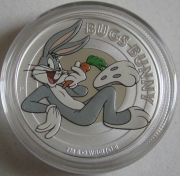 Tuvalu 50 Cents 2018 Looney Tunes Bugs Bunny 1/2 Oz Silver