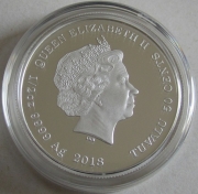 Tuvalu 50 Cents 2018 Looney Tunes Bugs Bunny 1/2 Oz Silver