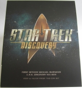 Tuvalu  2 x 1 Dollar 2018 Star Trek Michael Burnham & U.S.S. Discovery NCC-1031