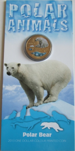 Australien 1 Dollar 2013 Tiere Eisbär