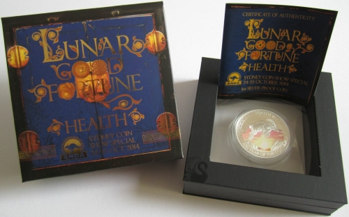 Tuvalu 1 Dollar 2015 Lunar Good Fortune Goat 1 Oz Silver