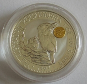 Australia 1 Dollar 1997 Kookaburra Dragon Privy 1 Oz Silver