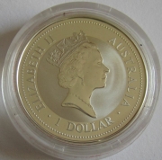 Australien 1 Dollar 1997 Kookaburra Dragon Privy