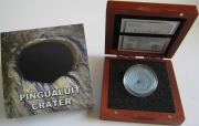 Niue 1 Dollar 2018 Meteorite Pingualuit Crater 1 Oz Silver