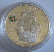 Benin 1000 Francs 2010 Ships HMS Bounty Silver