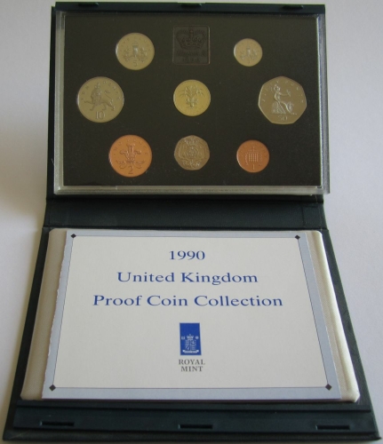 United Kingdom Proof Coin Set 1990