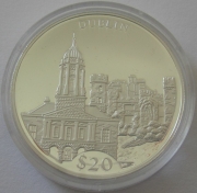 Liberia 20 Dollars 2000 European Capitals Dublin Silver
