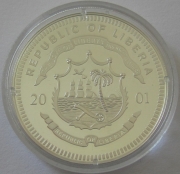 Liberia 20 Dollars 2001 European Countries Finland Silver