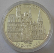 Liberia 20 Dollars 2001 European Countries France Silver