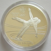 Canada 20 Dollars 1987 Olympics Calgary Figure Skating 1...