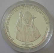 DR Congo 10 Francs 2000 Apostolic Journey of Pope John...