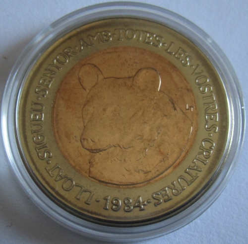 Andorra 2 Diners 1984 Wildlife Brown Bear