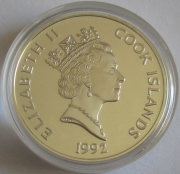 Cook Islands 50 Dollars 1992 500 Years America Vitus Bering Silver