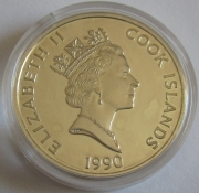 Cook-Inseln 50 Dollars 1990 500 Jahre Amerika Samuel de Champlain