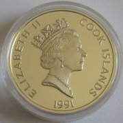 Cook Islands 50 Dollars 1991 500 Years America Ferdinand...