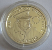 Gibraltar 14 ECU 1993 Winston Churchill Silver