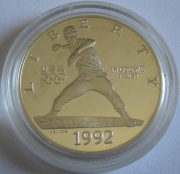 USA 1 Dollar 1992 Olympia Barcelona Baseball PP (lose)