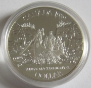 Canada 1 Dollar 1989 200 Years Mackenzie Expedtion Silver Proof