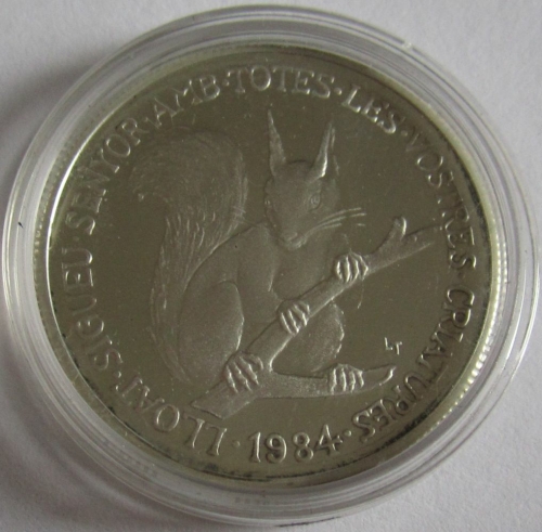 Andorra 20 Diners 1984 Tiere Eichhörnchen