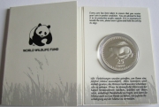 Mongolia 25 Togrog 1987 25 Years WWF Snow Leopard Silver...