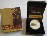 Tuvalu 1 Dollar 2009 Famous Battles Balaklava 1 Oz Silver