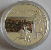 Tuvalu 1 Dollar 2009 Famous Battles Balaklava 1 Oz Silver