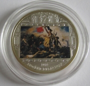 Cook Islands 20 Dollars 2013 Masterpieces of Art Eugene Delacroix 3 Oz Silver