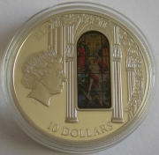 Cook Islands 10 Dollars 2013 Windows of Heaven Milan Cathedral Silver