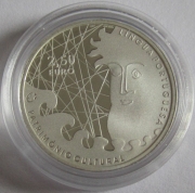 Portugal 2.50 Euro 2009 Eurostar Literature Silver Proof