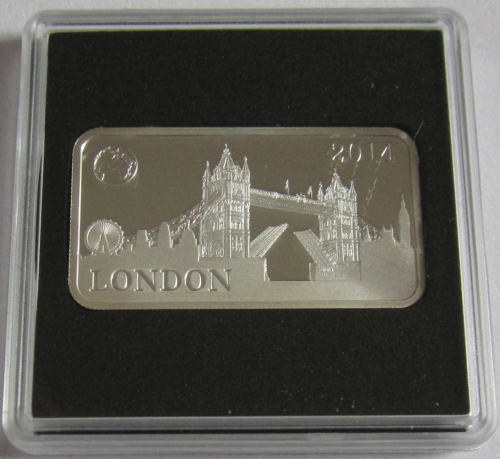 Salomonen 2 Dollars 2014 Wahrzeichen Tower Bridge in London