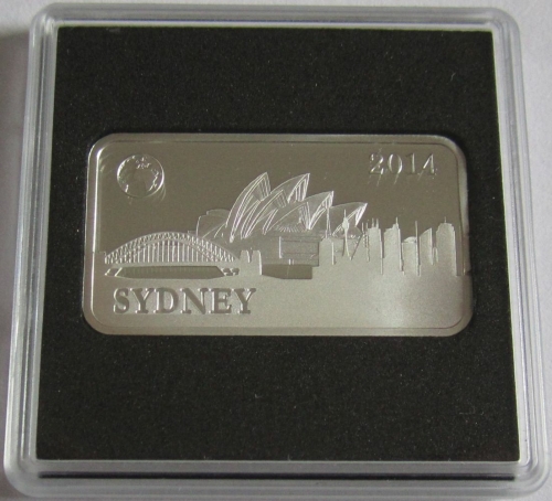 Solomon Islands 2 Dollars 2014 Opera House in Sydney 1/2 Oz Silver