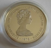 British Virgin Islands 25 Dollars 1978 25 Years...