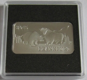 Silver Bar 2015 Bull & Bear in Frankfurt 1/2 Oz Silver