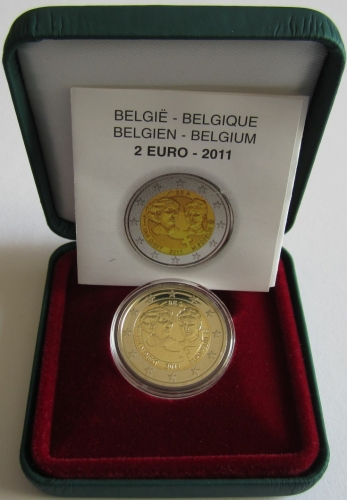 Belgium 2 Euro 2011 100 Years Womens Day Proof