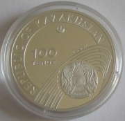 Kazakhstan 100 Tenge 2004 Olympics Athens Cycling Silver