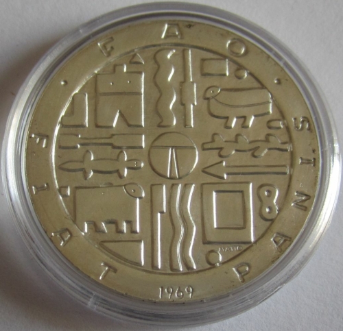 Uruguay 1000 Pesos 1969 FAO Sun Silver BU