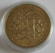 Neuseeland 1 Dollar 1974 Commonwealth Games in...