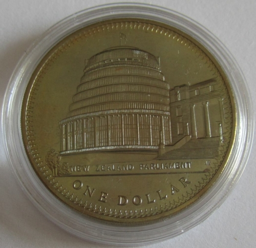 New Zealand 1 Dollar 1978 25 Years Coronation Queen Elizabeth II BU
