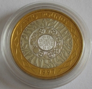 United Kingdom 2 Pounds 1997 Technology Silver Proof
