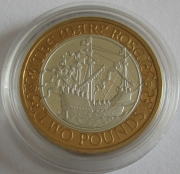 Großbritannien 2 Pounds 2011 500 Jahre Mary Rose PP