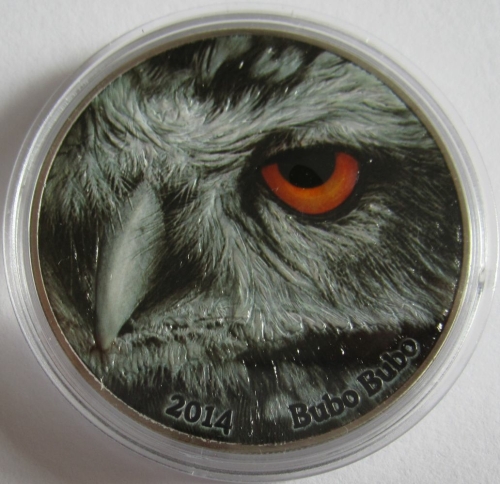 Kongo 2000 Francs 2014 Natures Eyes Uhu