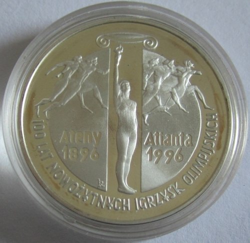 Poland 10 Zloty 1995 100 Years Olympics Silver