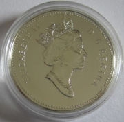 Canada 1 Dollar 2001 50 Years National Ballet Silver BU