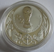 South Africa 2 Rand 2010 Football World Cup Trophy 1 Oz Silver