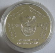 South Africa 2 Rand 2010 Football World Cup Trophy 1 Oz Silver