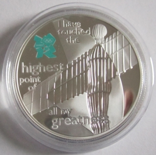 United Kingdom 5 Pounds 2009 Olympics London Angel of the North Silver