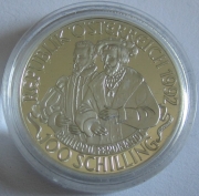 Austria 100 Schilling 1992 Millennium Emperor Charles V Silver